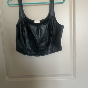 Altar’d state leather corset top
